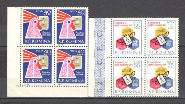 Romania.1962 Ziua economiei bloc 4 TR.595