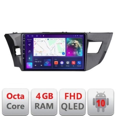 Navigatie Toyota Corolla 2013-2017 B-470 Android Ecran QLED octa core 4+64 carplay android auto KIT-470+EDT-E310V3 CarStore Technology foto