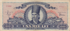 ROMANIA 1000 LEI 1948 aVF foto