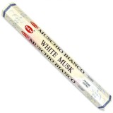 Cumpara ieftin Set 20 betisoare parfumate mosc alb, aroma fina eleganta, aromaterapie, fumigatie, parfumare incapere, schimbarea mirosului in incaperi