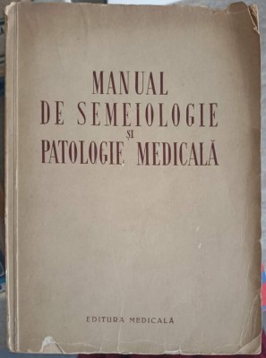 MANUAL DE SEMEIOLOGIE SI PATOLOGIE MEDICALA PENTRU SCOLILE MEDII TEHNICE MEDICALE-C. FILIP, A. DRUGAN, ST. -250559 foto