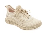 Cumpara ieftin Pantofi sport SKECHERS bej, BOBS GEO, din material textil