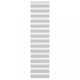 vidaXL Jaluzea tip zebra gri deschis lățime țesătură 55,9 cm poliester