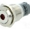 Intrerupator anti-vandalism, ON-(ON), &Oslash;16mm, ONPOW, LAS2-GQF-11D/R24V/S-P