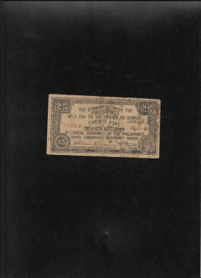 Rar! Filipine Philippines Bohol 25 centavos 1942 seria34263 foto