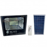 Proiector cu panou solar Tiger-100, Li-Ion, telecomanda, 100 W, 1500 lm, lumina rece, IP65, aluminiu, Horoz