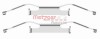Set accesorii, placute frana VW TRANSPORTER IV platou / sasiu (70XD) (1990 - 2003) METZGER 109-1680