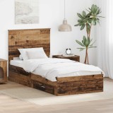 Cumpara ieftin Cadru de pat cu sertar Lemn vechi 90 x 200 cm Lemn prelucrat