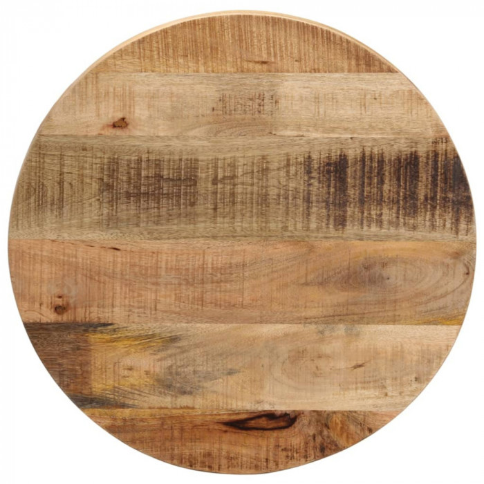 Blat de masa rotund, &Oslash; 40x3,8 cm, lemn masiv de mango brut GartenMobel Dekor