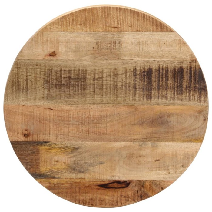 Blat de masă rotund, &Oslash; 40x3,8 cm, lemn masiv de mango brut