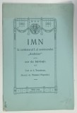 IMN LA CENTENARUL I AL SEMINARULUI ' ANDREIAN ' PENTRU COR DE BARBATI , text de I. TECULESCU , muzica de TIMOTEI POPOVICI , 1912 , PARTITURA CU TEXT