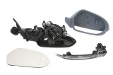 Oglinda exterioara Audi A6 (4g/C7), 01.2011-06.2014, A6 (4g/C7), 06.2014-, Dreapta, reglare electrica; grunduit; incalzita; geam asferic; cromat; 8 p