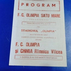 program Olimpia SM - Chimia Rm. Vilcea