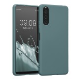 Husa Kwmobile pentru Sony Xperia 10 IV, Silicon, Verde, 57800.207, Carcasa