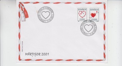 C12 - FDC Romania - Martisor 2001 - LP1542 - 2001 foto