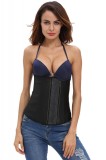 B520-1 Corset brau modelator, din latex, cu inchideri multiple