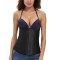 B520-1 Corset brau modelator, din latex, cu inchideri multiple