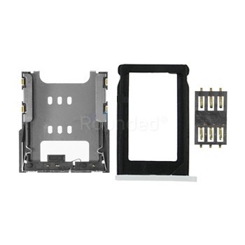 Set tava Sim 3buc alb pentru iPhone 3Gs foto