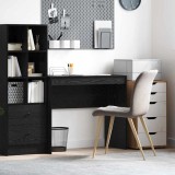 VidaXL Birou de scris Stejar negru Lemn ingineresc 90 x 40 x 76 cm