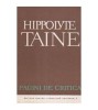 Hippolyte Taine - Pagini de critica - 107902
