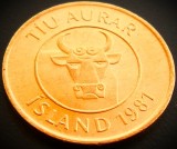 Cumpara ieftin Moneda 10 AURAR - ISLANDA, anul 1981 *cod 3295 = A.UNC