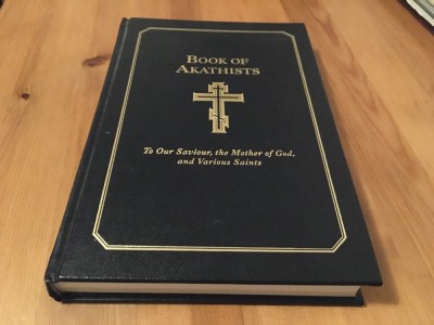 BOOK OF AKATHISTS/ ACATISTELE MANTUITORULUI, MAICII DOMNULUI, SFINTILOR ... foto