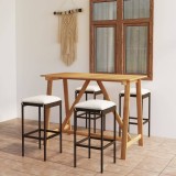 Set mobilier de bar de gradina cu perne , 5 piese , maro GartenMobel Dekor, vidaXL