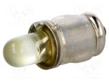Lampă LED galbenă BA7S 24VDC 24VAC POLAM-ELTA