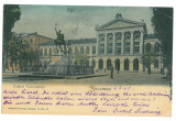 278 - BUCURESTI, University, statue Mihai Viteazul - old postcard - used - 1905, Circulata, Printata