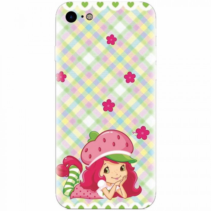 Husa silicon pentru Apple Iphone 6 Plus, Strawberry Girl