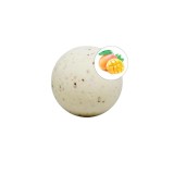 Bombă de baie efervescentă TALOKA Mango Bath Bomb, pentru băi erotice &icirc;n cuplu, cu aromă de mango și petale de trandafir, 150 g