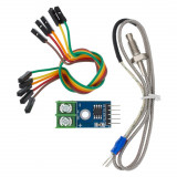 Senzor temperatura MAX6675 tip K cu termocupla arduino avr stm pic