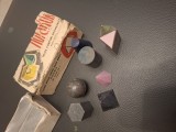 Trusa corpuri geometrice Nufarul/ RSR/ vintage