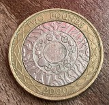 C50 - Moneda foarte veche - Anglia - 2 lire sterline - 2000