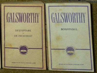 John Galsworthy - Desteptare - De inchiriat - Bogatasul (2 vol) foto
