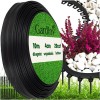 Bordura Gazon Flexibila 10m x 4cm PE Neagra Gardlov - Delimitare Gradina, Rezistenta UV, Montaj Facil