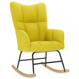VidaXL Scaun balansoar din material galben deschis 4016798