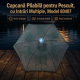 Capcană Pliabilă pentru Pescuit, cu Intrări Multiple, Model 80407