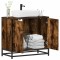 vidaXL Dulap pentru chiuvetă de baie stejar afumat 65x33x60 cm lemn 849266