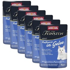Animonda Vom Feinsten Raffinesse In Gelee pui ?i somon in jeleu 6 x 85 g foto