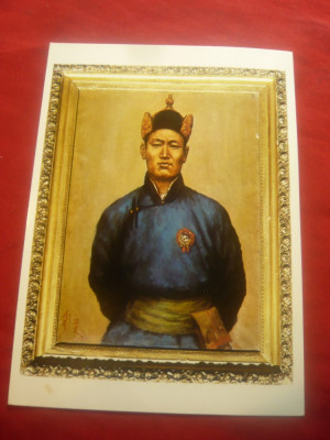 2 Ilustrate Mongolia - Pictura - francate cu Timbre Pictura Mongolia ,stampile s foto