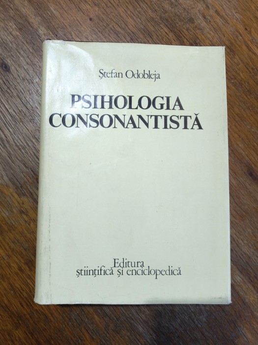 Psihologia Consonantista - Stefan Odobleja / C15G