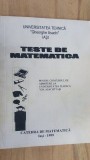 Teste de matematica pentru concursul de admitere la Universitatea tehnica &quot;Gh.Asachi&quot; Iasi