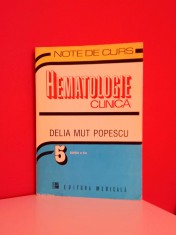 Hematologie clinica - note de curs - Delia Mut Popescu (1999)