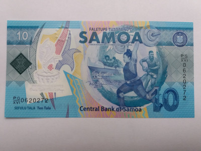 Samoa 10 Tala 2019-UNC-Polimer foto