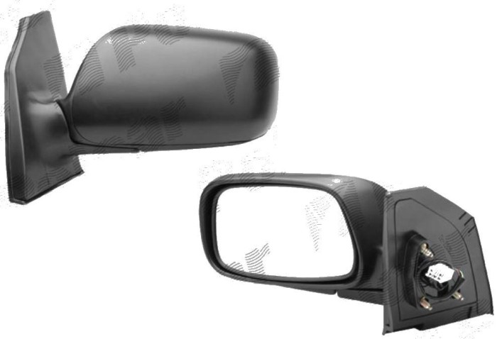 Oglinda exterioara Toyota Corolla (E12) 01.2002-12.2003 Partea Dreapta Crom Convex Electrica Cu Incalzire, Cu 5 Pini Connector rectangular, carcasa n