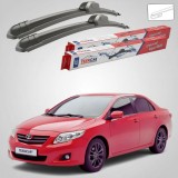 Cumpara ieftin Ștergătoare Toyota Corolla E15 Sedan 2006-2016 | Set Față Flat &ndash; TeamCar&reg;