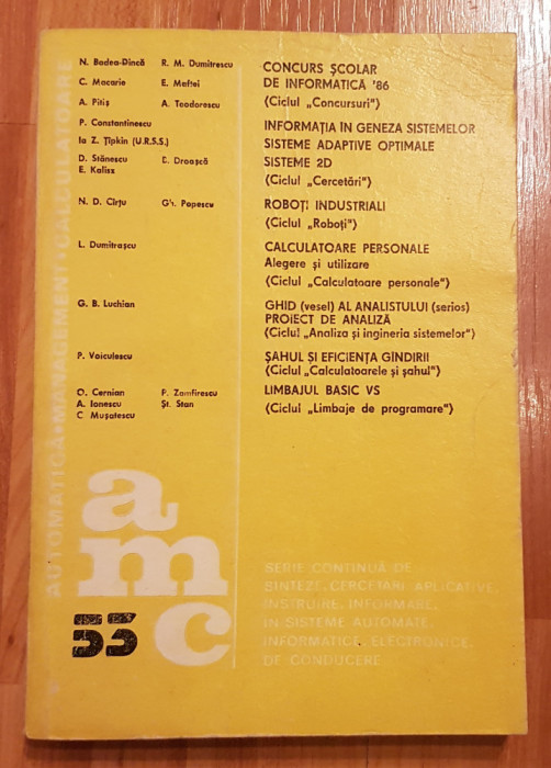 AMC 53 (Automatica. Management. Calculatoare)