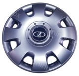 Capace Roti Daihatsu R15, Gri/Negru, ABS, Set 4 Bucati, Cod 304, Compatibil Universal, Diametru 15 Inch