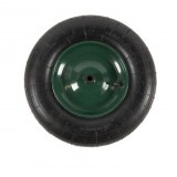 Roata roaba Micul Fermier 4.00-8, diametru ax 14mm, janta verde